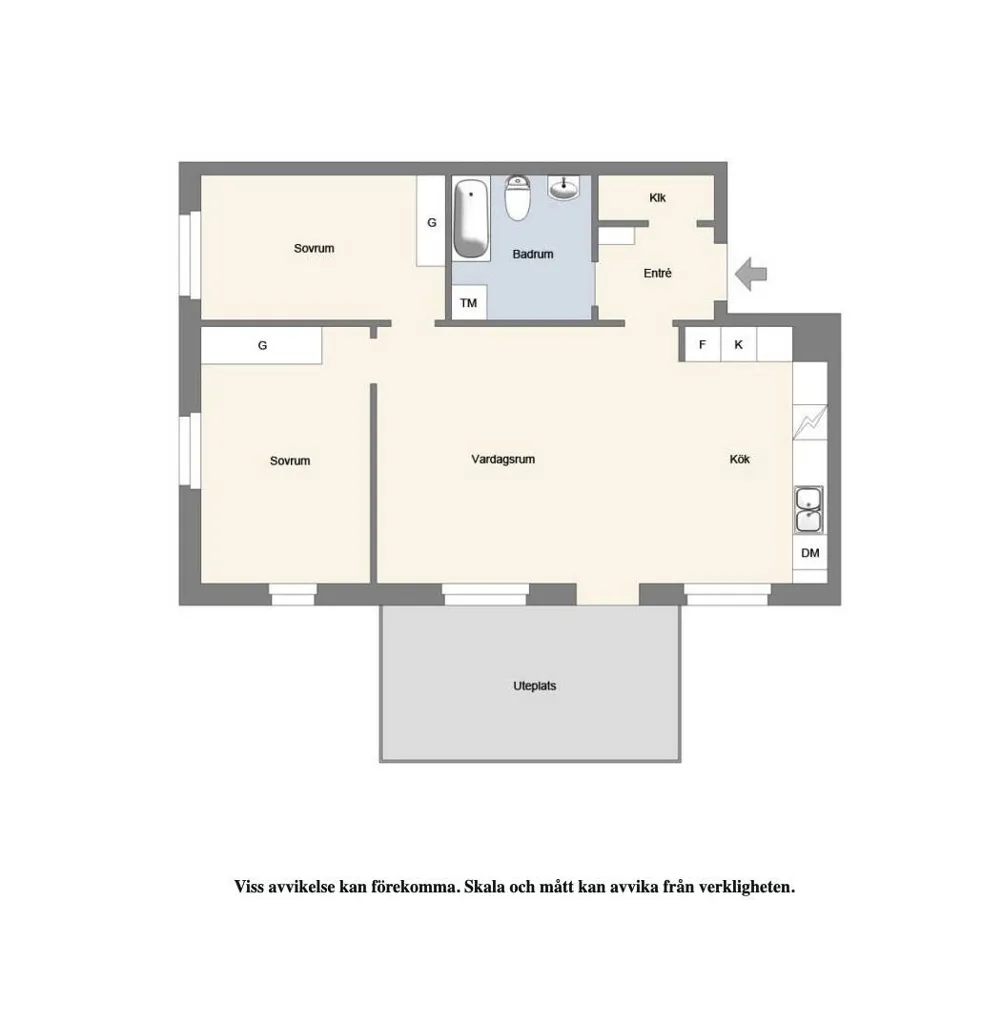 Plaan - Spacious 3-Bedroom Flat with Terrace in Hässelby Strand
