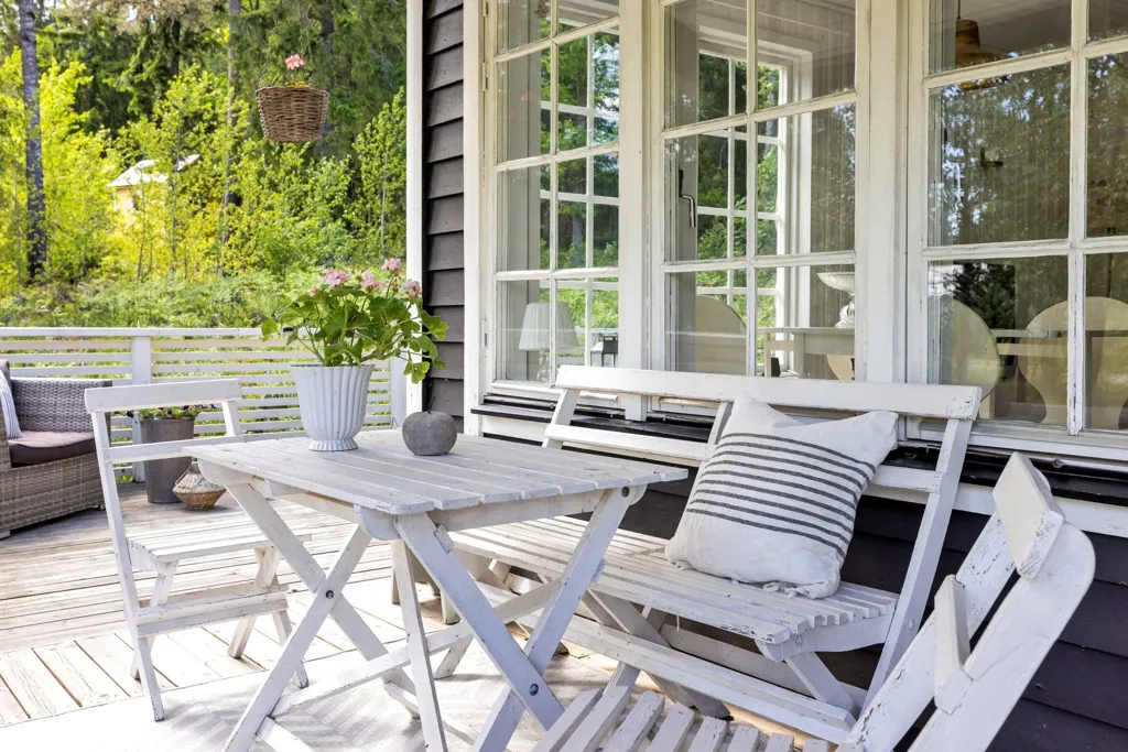 Terrasse - Cottage with Guesthouse in Ribbingebäck