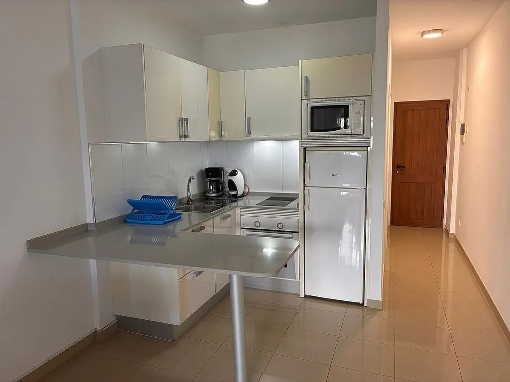 Köök - 1-Bed Flat with Pool in Playa del Inglés