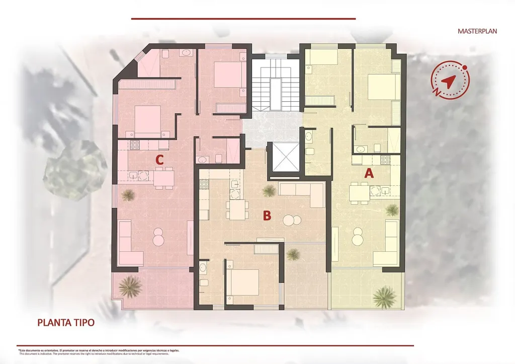 Plan - Modern Apartment with Pool in San Pedro del Pinatar