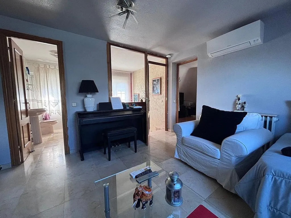 Living Room - Chalet with Pool and Terrace in El Boalo