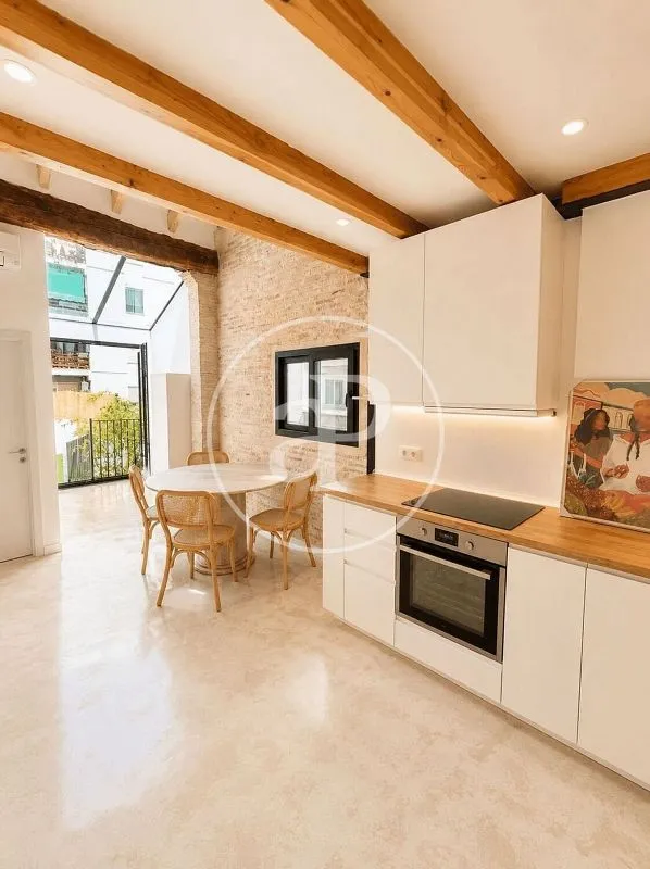 Kitchen - Duplex with Sea View in El Cabanyal-El Canyamelar
