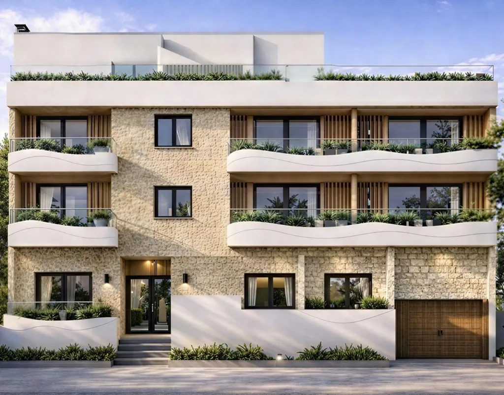 Beachfront Penthouse with Pool in Lo Pagán