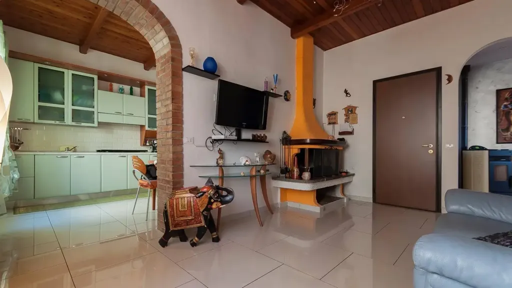 Soggiorno - Rustic Apartment with Sea View in Campiglia Marittima