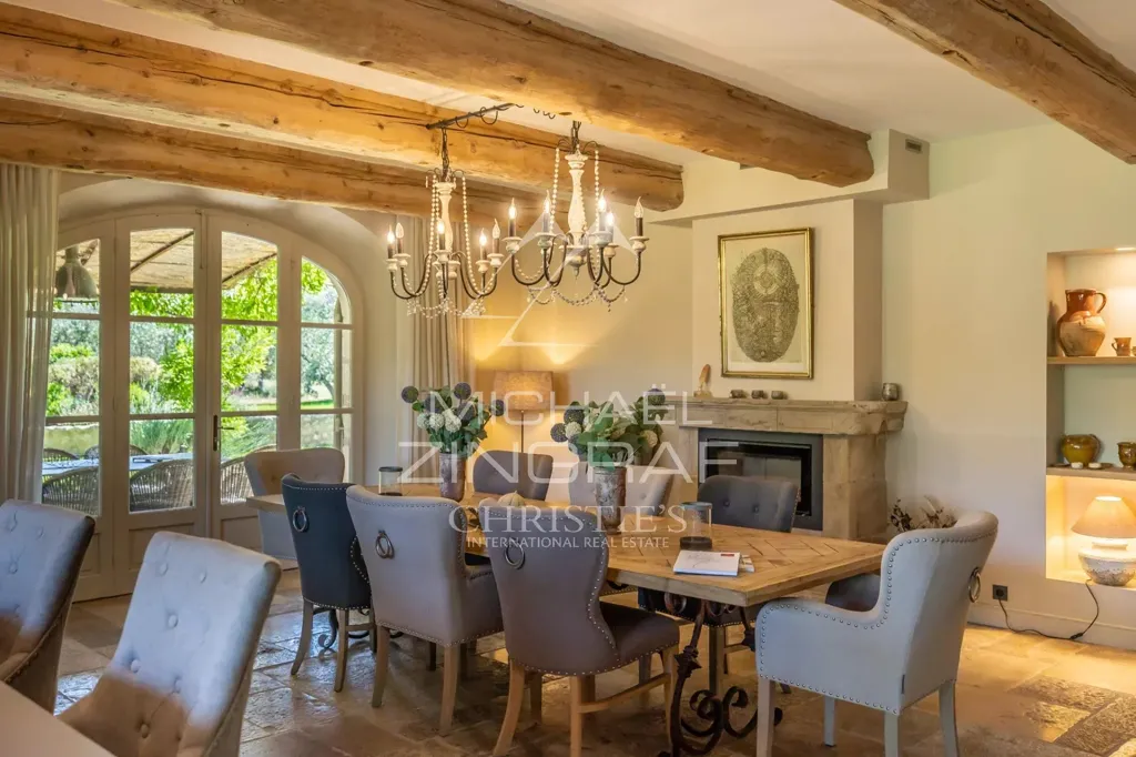 Dining Room - Mas with Heated Pool in Alpilles Olive Park