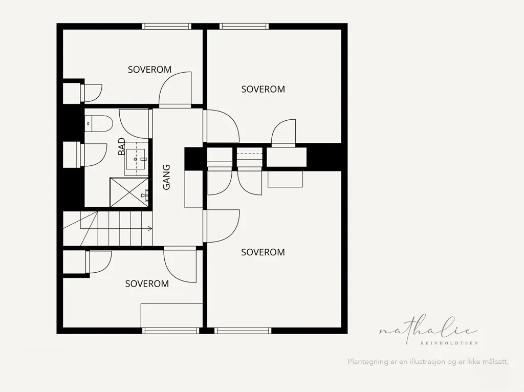 Plan - Detached House with Garden in Radøy