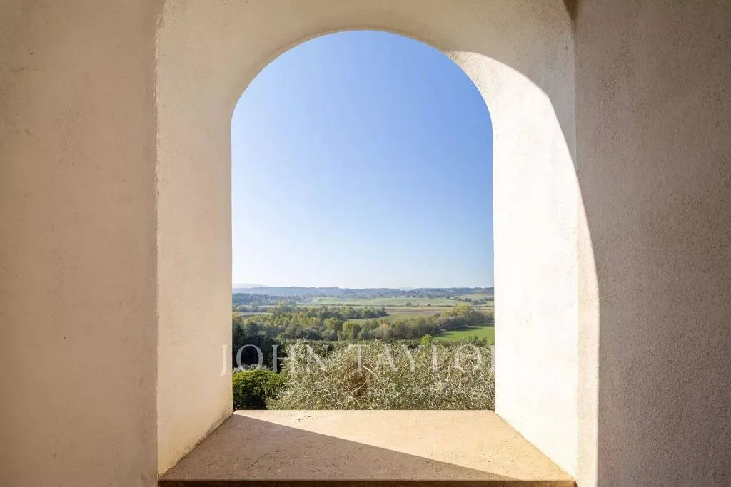 Terrasse - Restored 1800s Villa with Pool in Siena