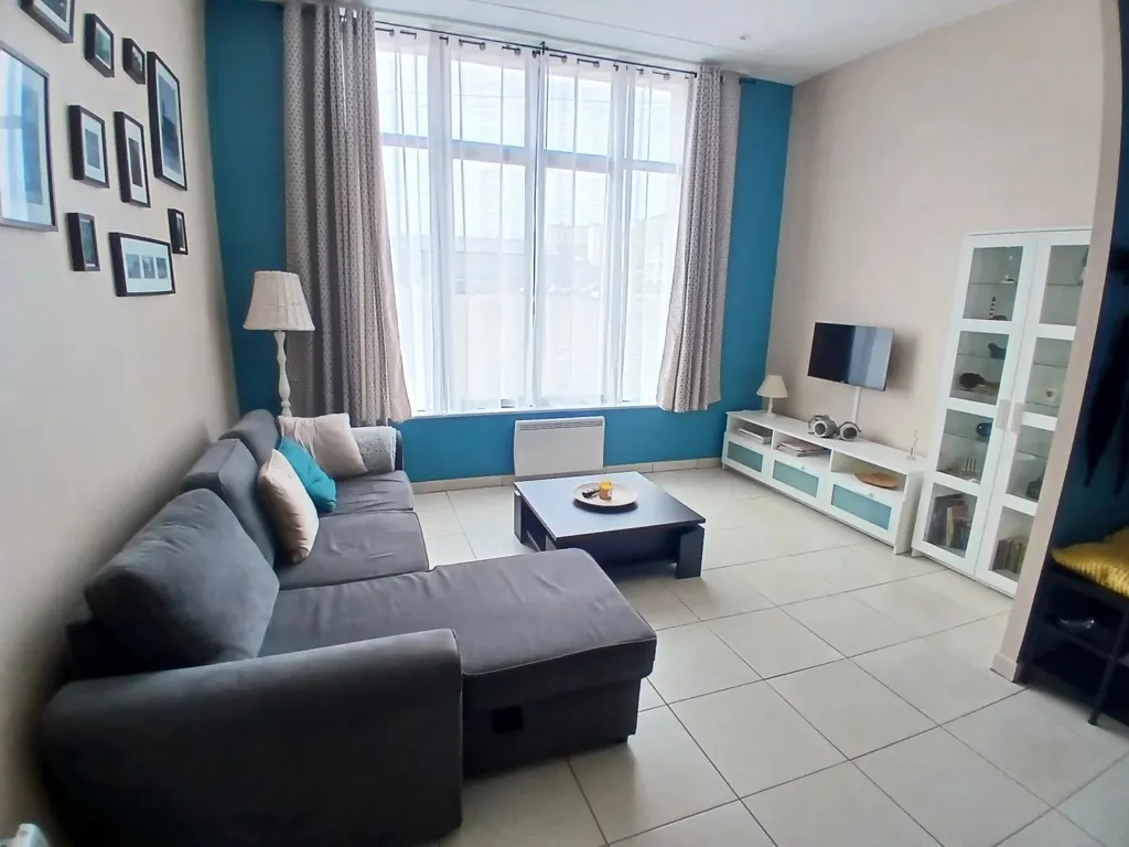 Séjour - Appartement en RDC avec Jardinet à Berck/Plage