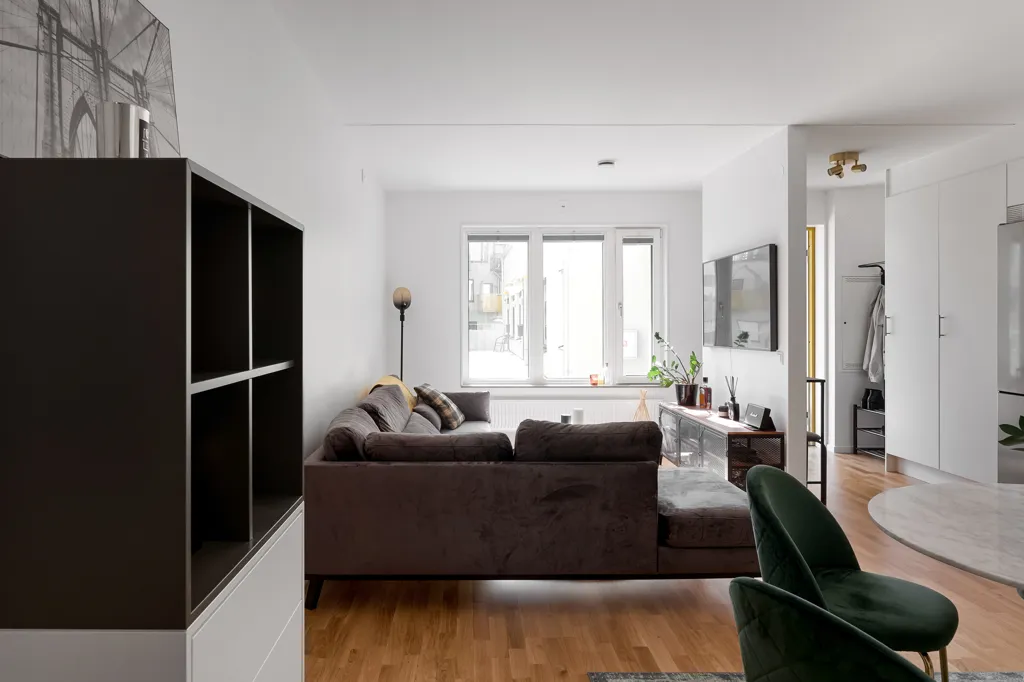 Living Room - Modern Flat with Panoramic View in Partille