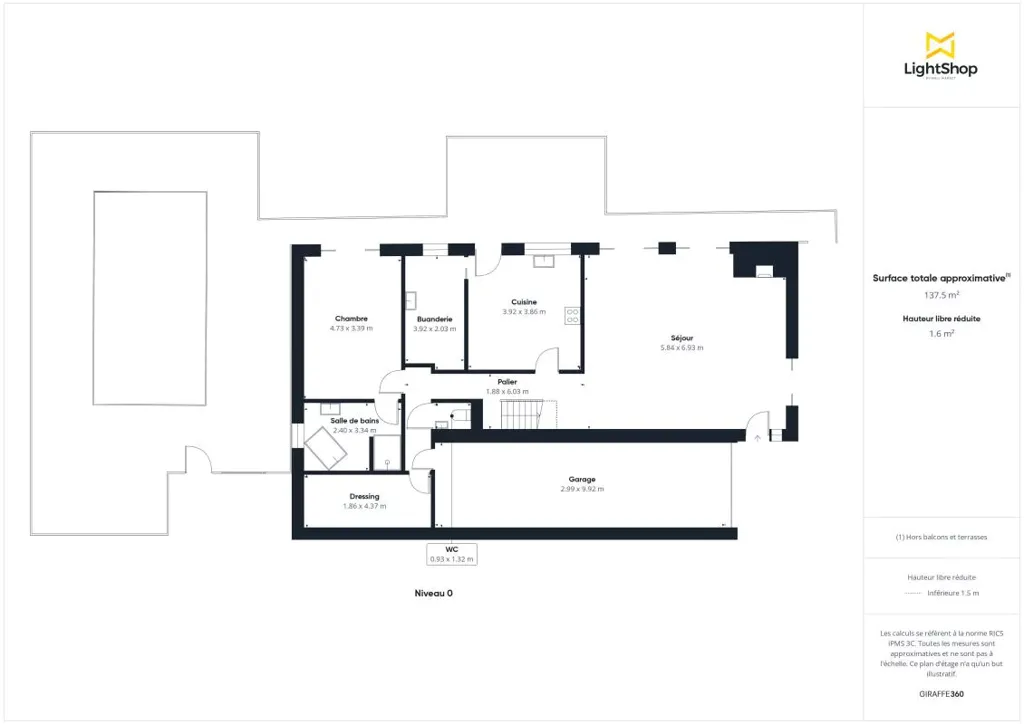 Floor Plan - Family House with Pool in Mérignac