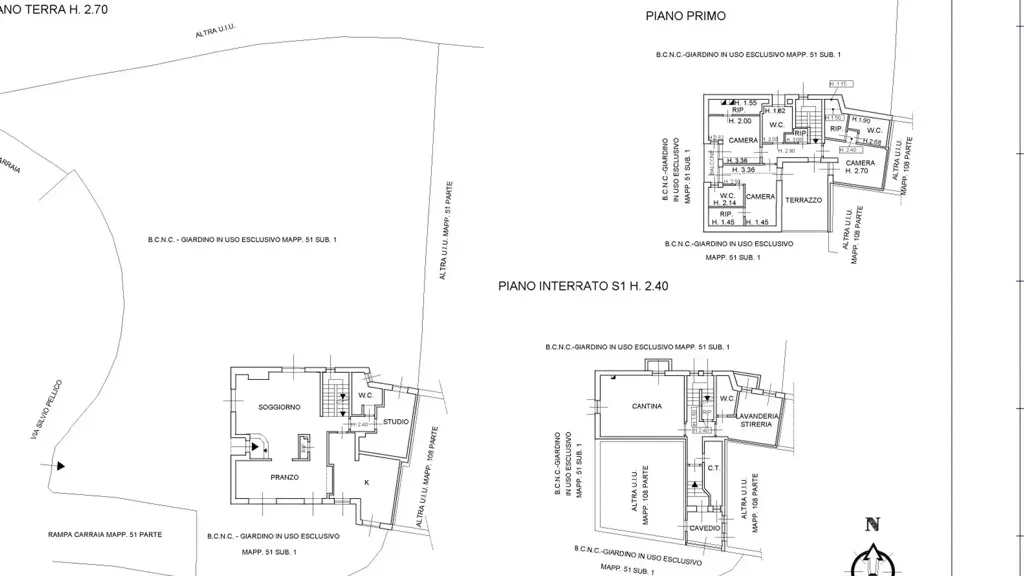Plaan - Bifamiliar Villa with Terrace in Lesmo Green
