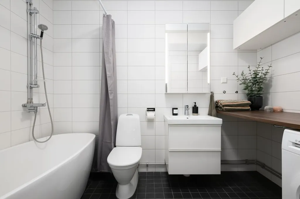 Salles de bain - Modern Apartment with Garden in Västerhaninge