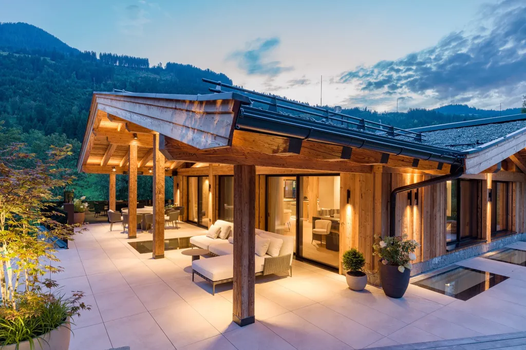 Terrasse - Luxury Chalet with Indoor/Outdoor Pools in Reith