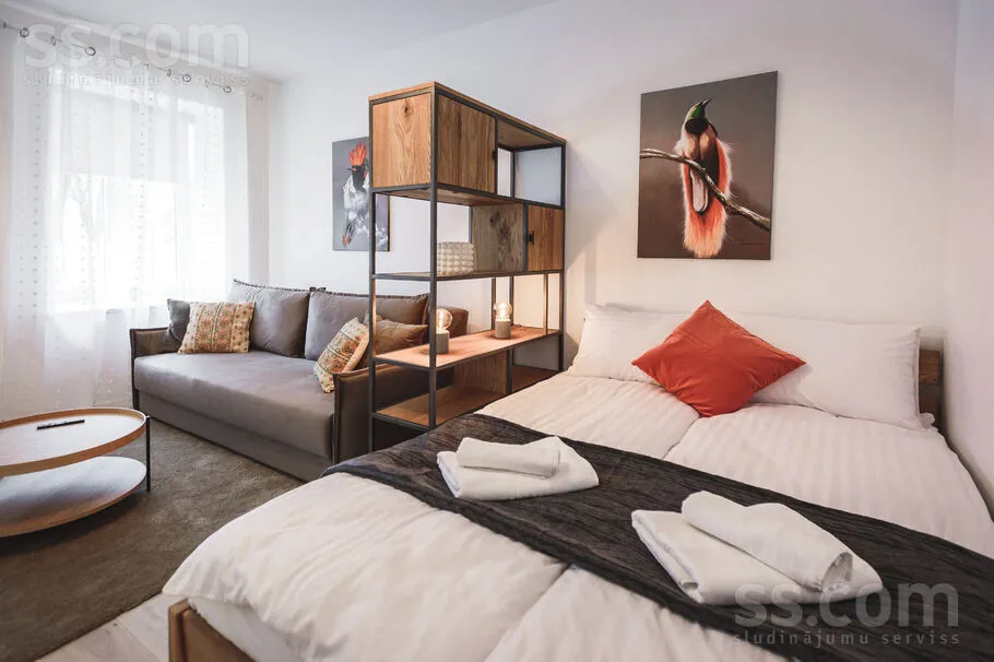 Magamistoad - Renovated Apartment with Balcony in Riga Centre