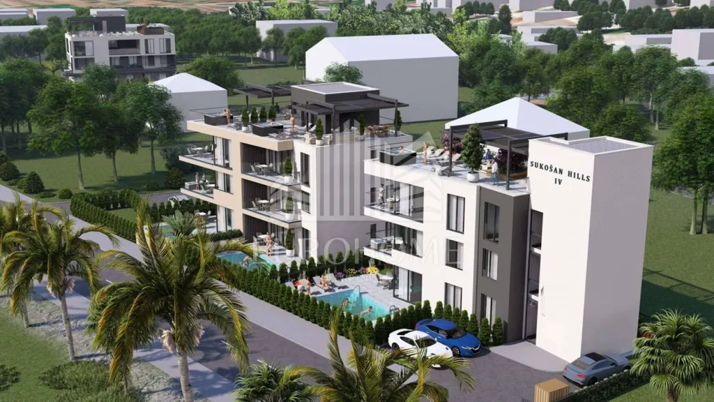 Õhuvaade - Luxury Apartment with Private Pool in Sukošan
