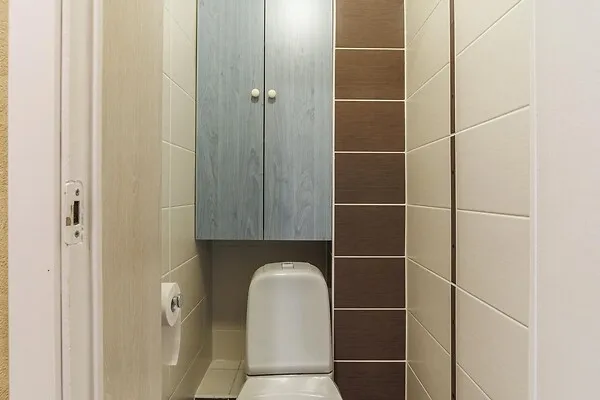Salles de bain - 3-Bedroom Flat with Central Heating in Lasnamäe, Tallinn