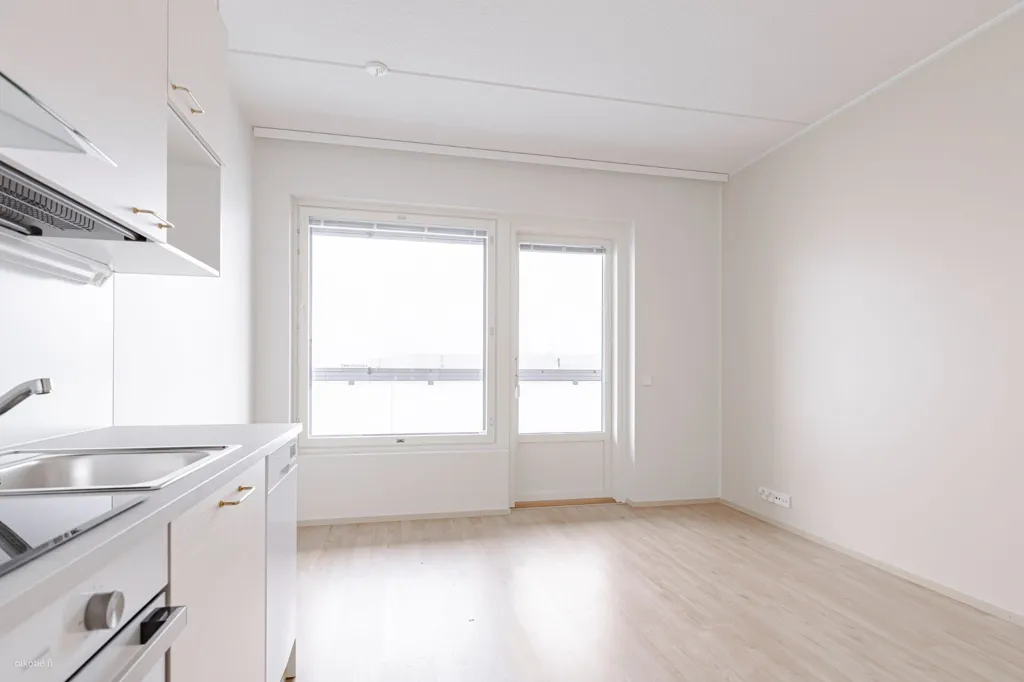 Kitchen - Bright Penthouse with Balcony in Hämeenlinna