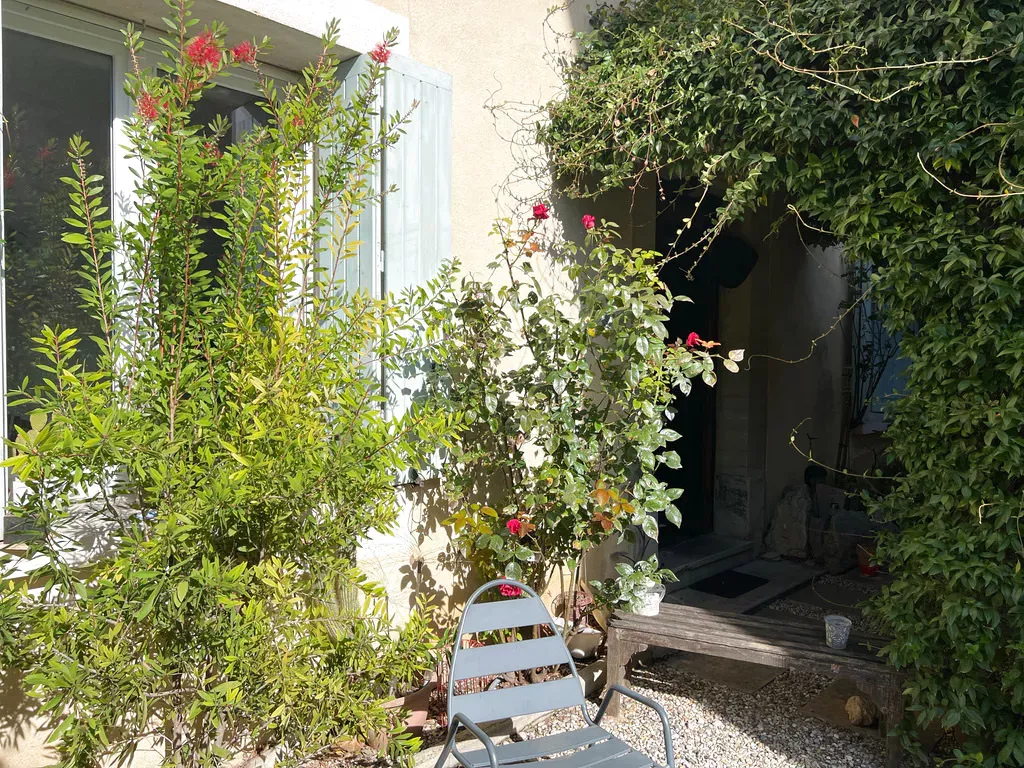 Terrasse - Maison Bourgeoise avec Jardin à Sablet