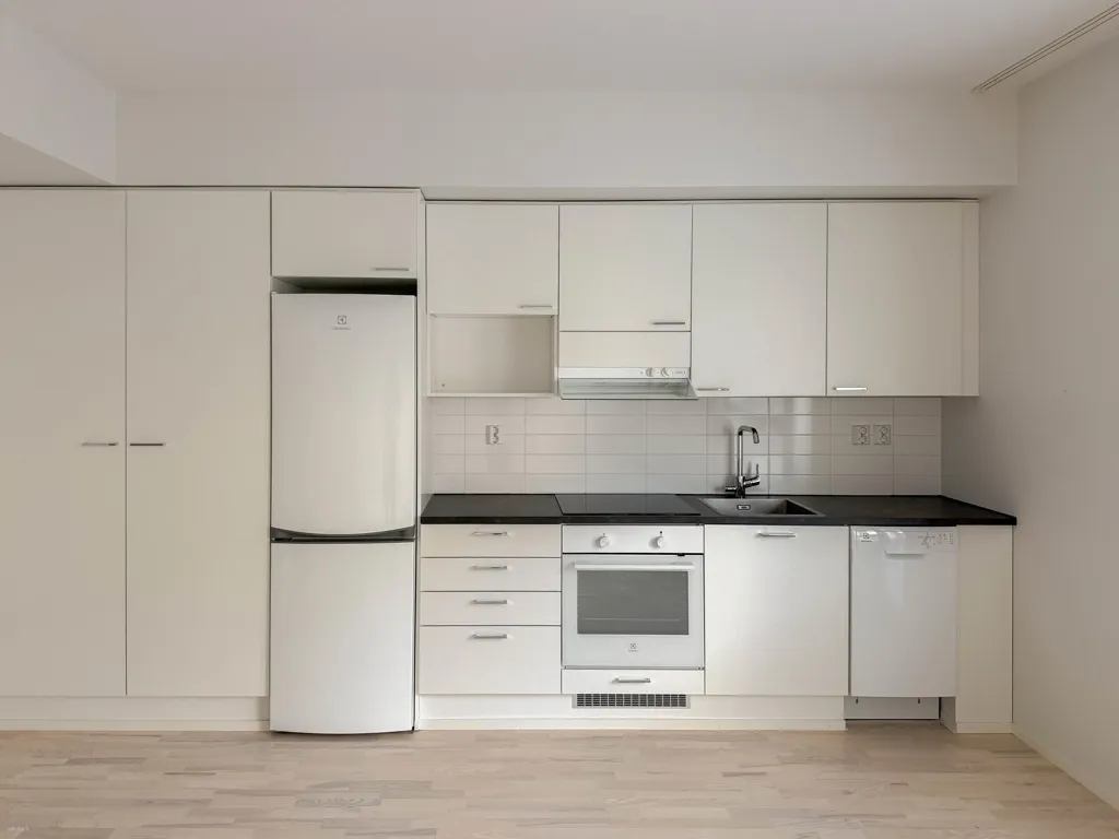 Kitchen - Modern Flat with Private Garden in Tampere Centre