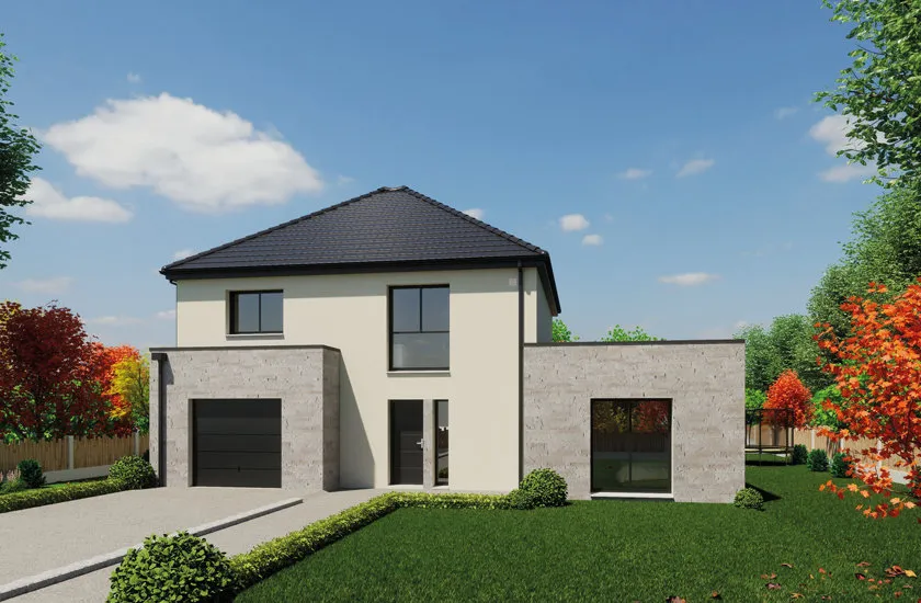 Contemporary House with Solar Features in Écharcon