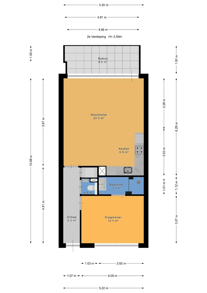 Plaan - Modernised Flat with Terrace in Essesteijn