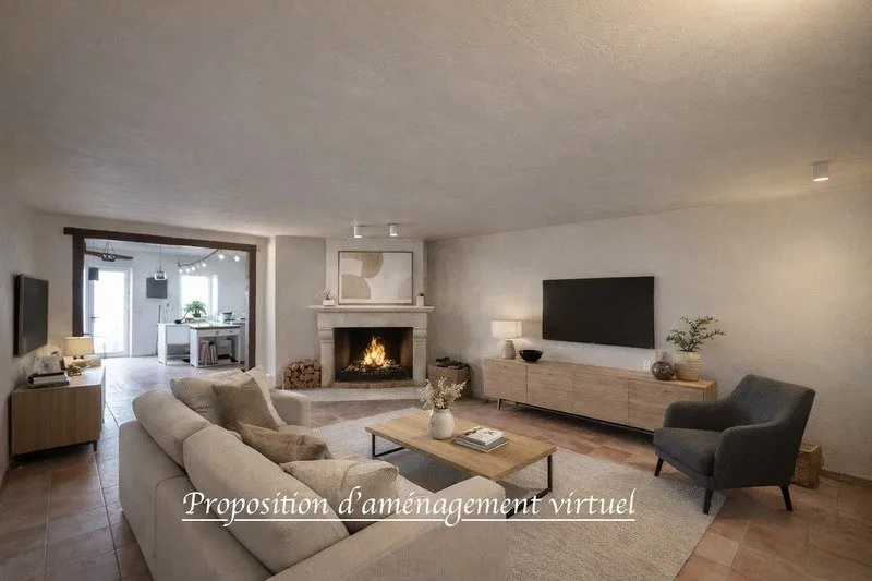 Living Room - Character House with Large Annex in Bord