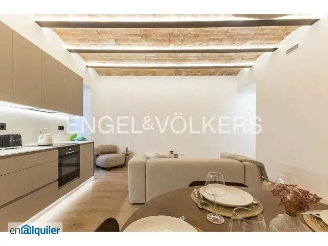 Köök - Modern Flat with Balcony in Eixample