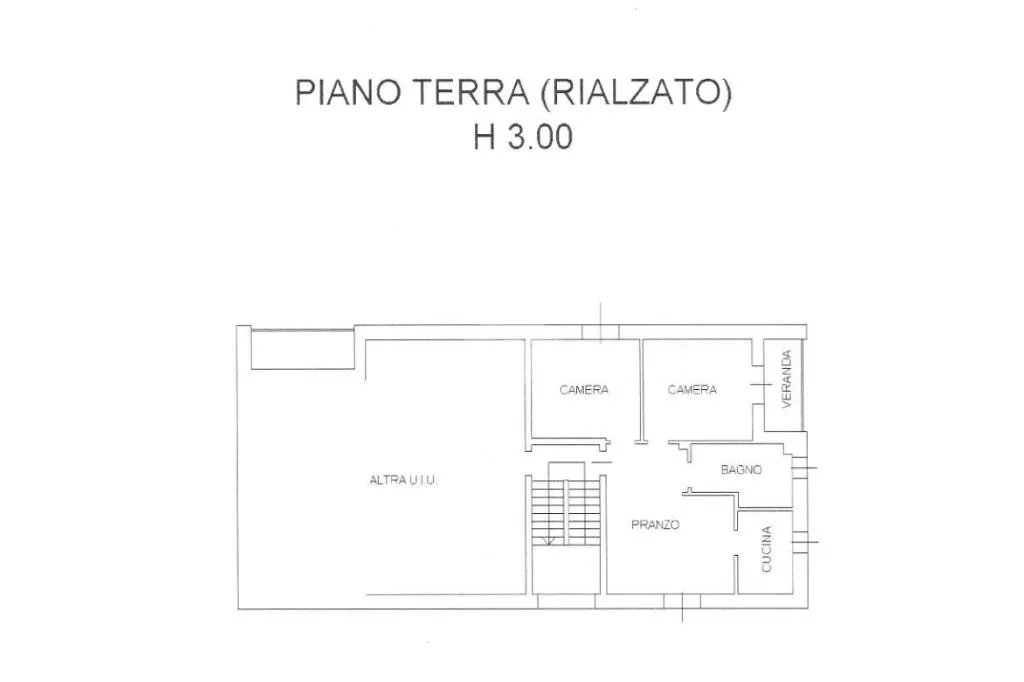 Plan - Modernised 3-Room Apartment in Sacca, Modena
