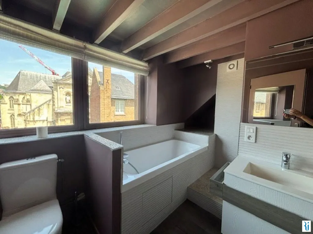 Bathrooms - Charming Flat with Parking in Rouen Centre