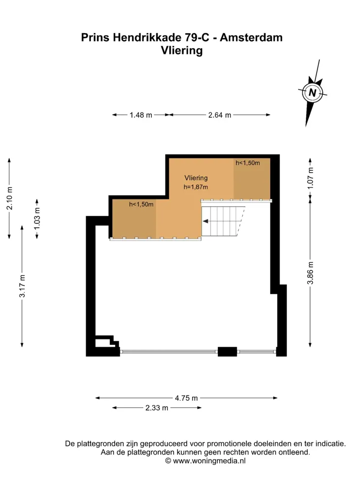 Plaan - Split-Level Apartment with Water View in Amsterdam