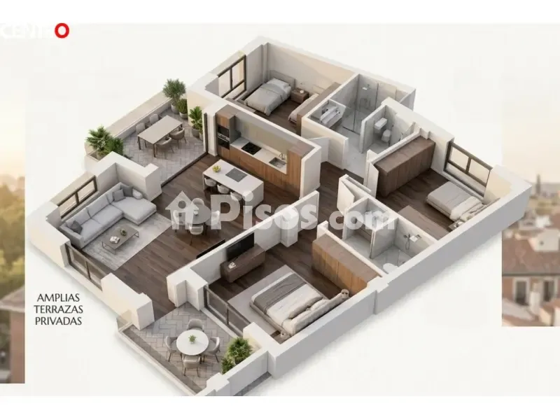 Plan - New Flat with Double Terrace in Albolote