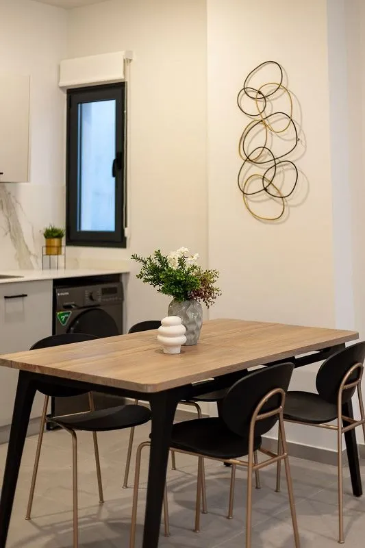 Dining Room - Modern Flat with Balcony in Nou Moles, Valencia