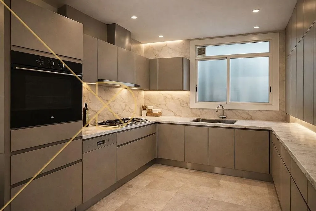 Köök - Apartment with Terrace in Les Corts, Barcelona