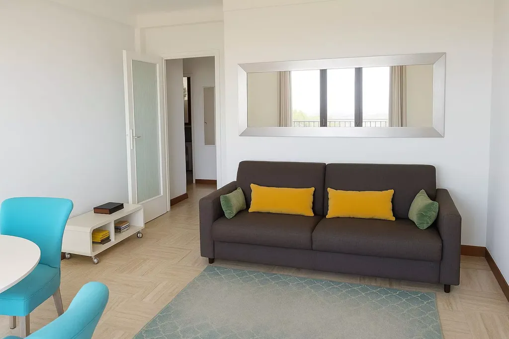 Soggiorno - 2-Bedroom Flat with Sea View in Cap Plateau