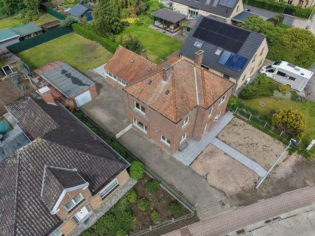Vue aérienne - Maison avec Jardin et Garage à Aalter