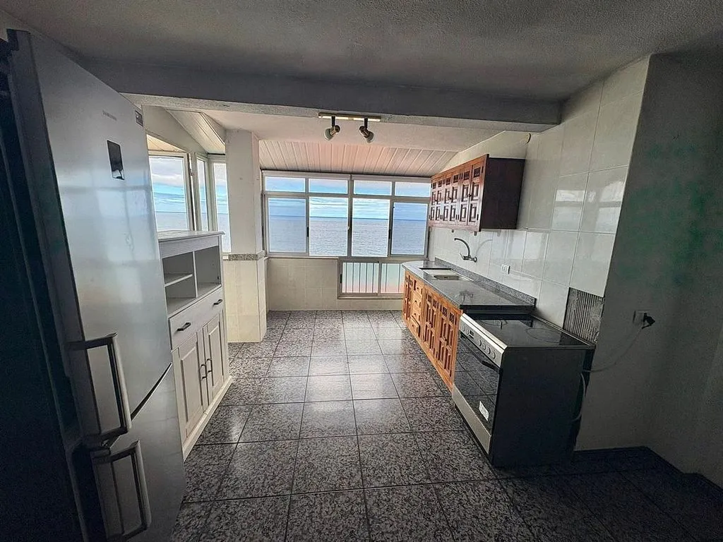 Kitchen - Seafront Apartment with Terrace in El Pris