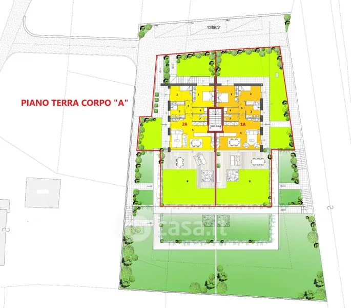 Plaan - Trilocale with Garden in Spiazzo