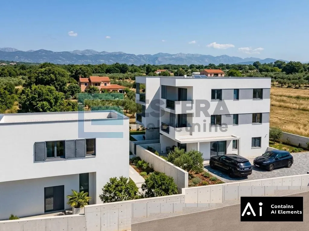 Vue aérienne - Modern Studio with Sea View in Sveti Filip i Jakov