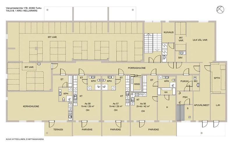 Planimetria - Need-Based Apartment with Terrace in Turku