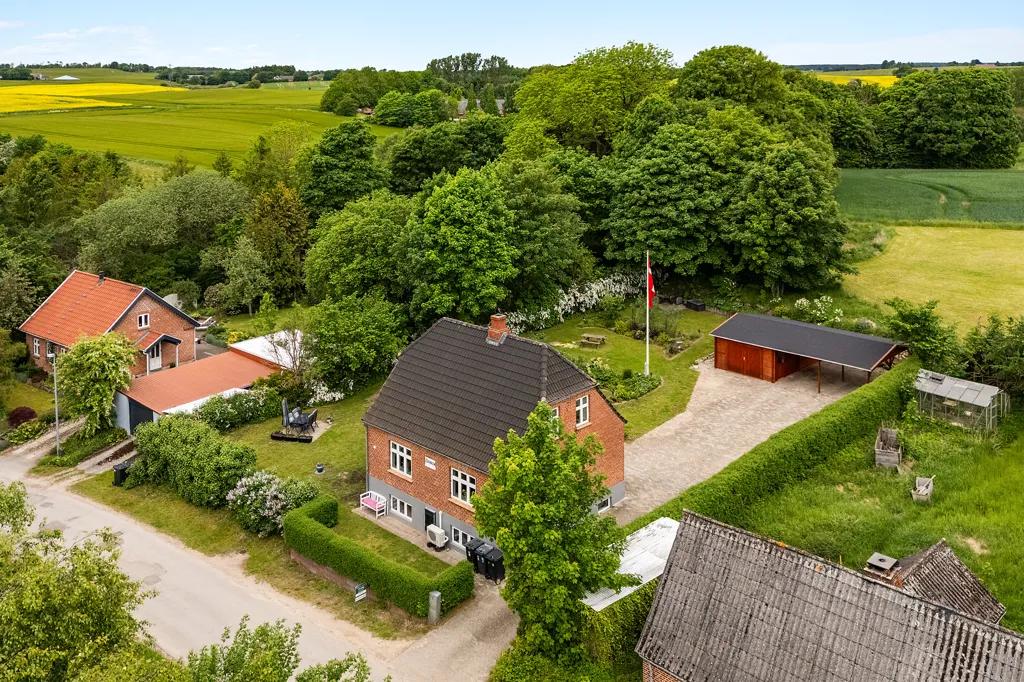 Vue aérienne - Modernised Villa with Garden in Ulstrup