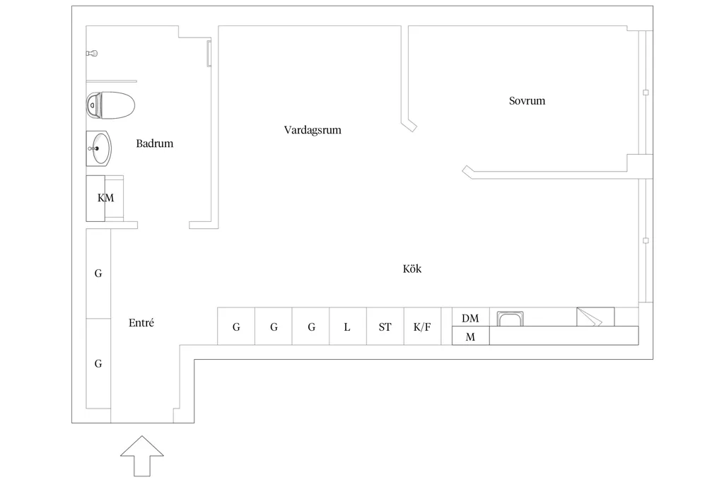 Plan - Apartment with River View in Sundbyberg