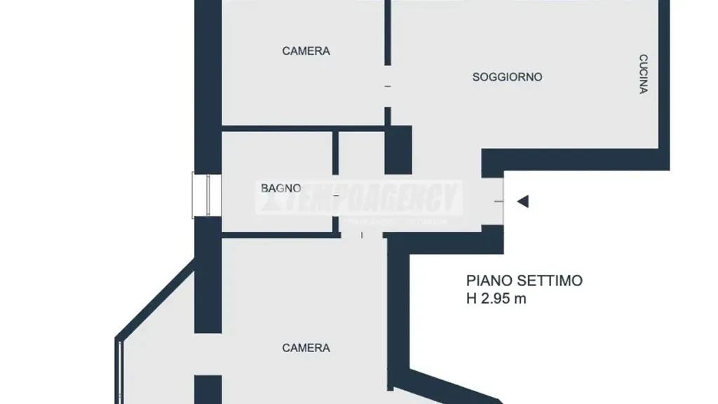 Plan - Penthouse with Panoramic View in Milan
