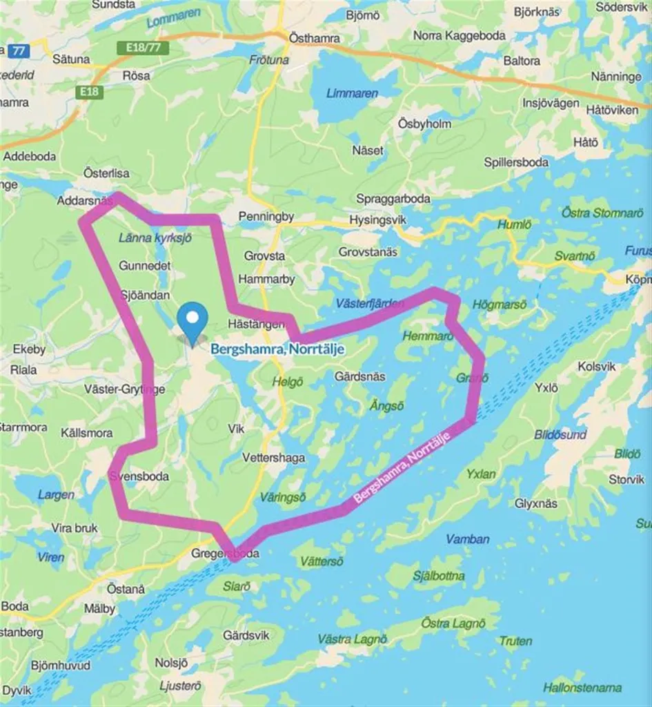7-toaline maja asukohas Norrtälje