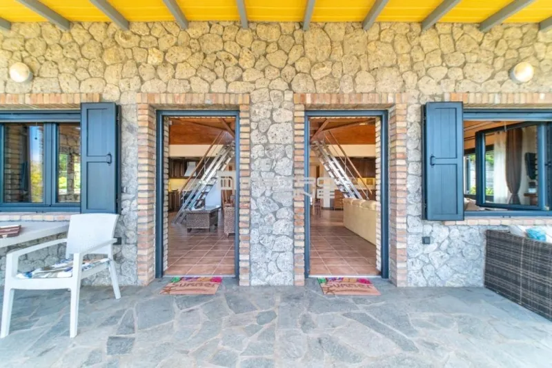 Terrasse - Duplex Villa with Sea View in Lefkimmi