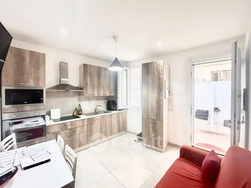 Kitchen - Modernised Trilocale with Private Courtyard in Cagliari
