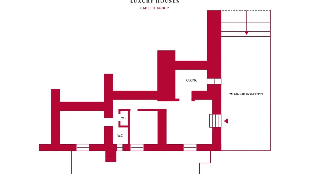 Planimetria - Apartment with Terraces in Naples