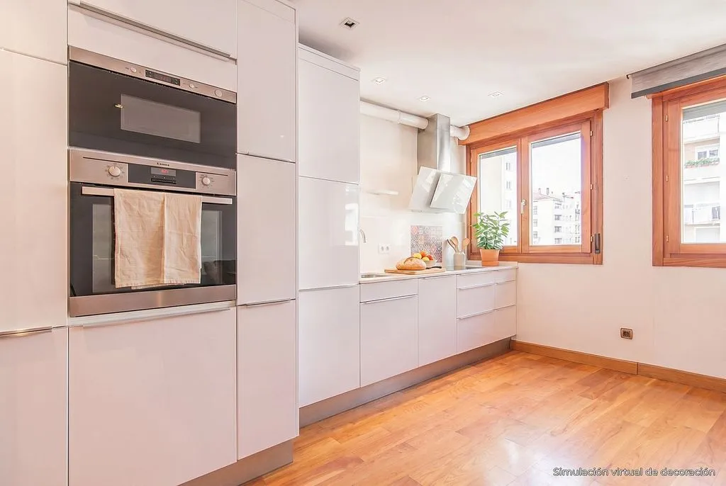 Cuisine - Duplex Flat with Sea View in Gijón Centre