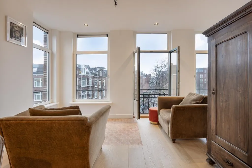 Living Room - Light-Filled 2-Bedroom Apartment in Amsterdam West