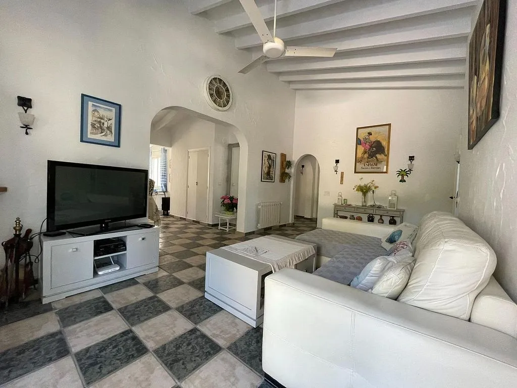Living Room - Villa with Pool and Terrace in El Portet