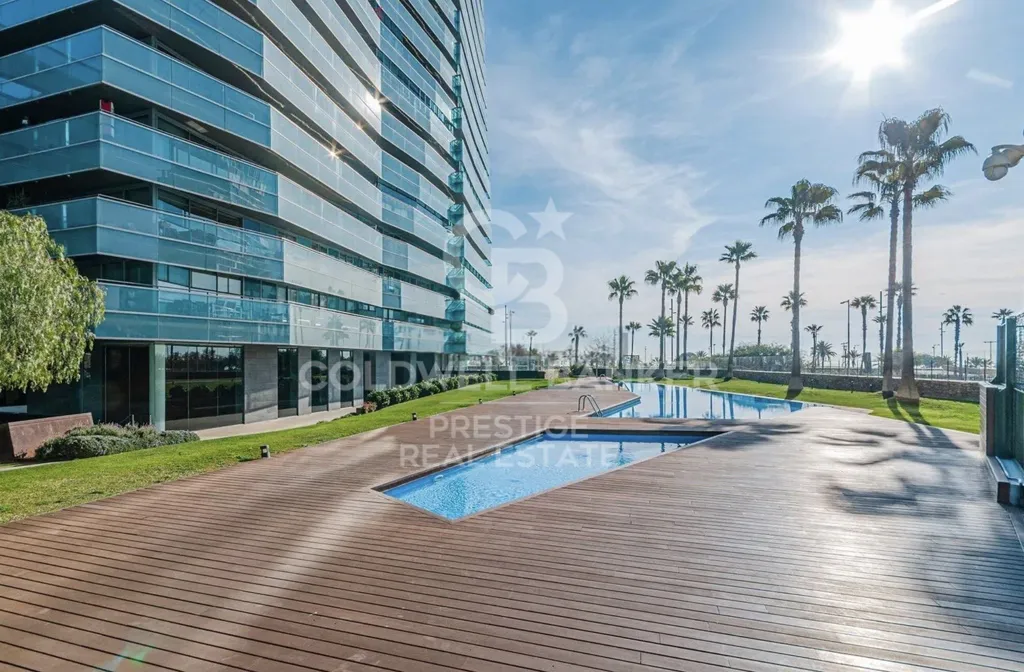 Piscine - Beachfront Apartment with Pool in Barcelona